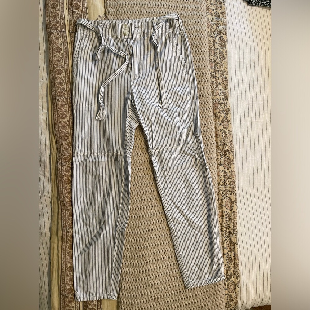 Blue Pinstripe American Eagle Pants